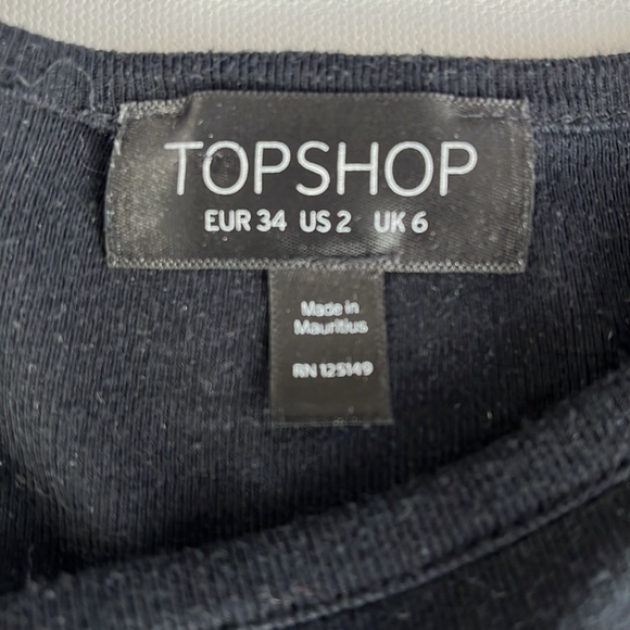 Crop Top by Topshop with Lettuce Hem - Picture 4 of 10